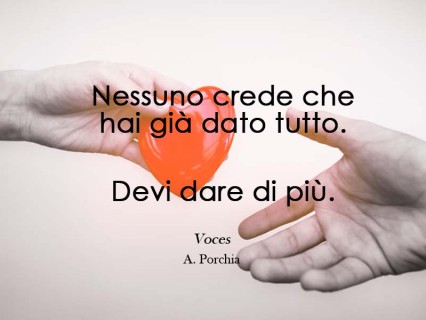 Spunti di riflessione: Devi dare di più!
