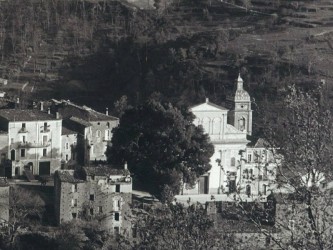 Veduta antica della facciata del Santuario