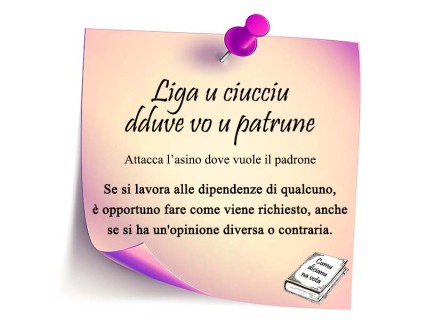 Liga u ciucciu dduve vo u patrune: saggezza popolare